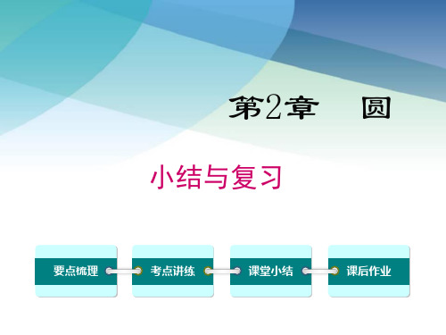 湘教版九年级数学下册《第2章小结与复习》课件