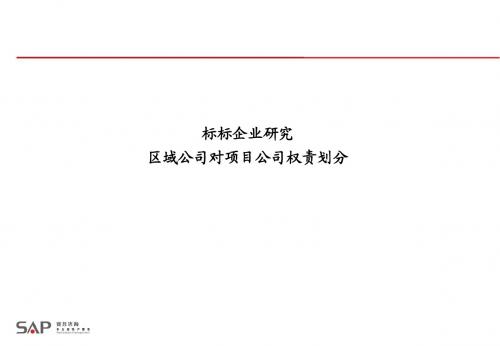 房地产标杆企业组织管控模2-赛普咨询