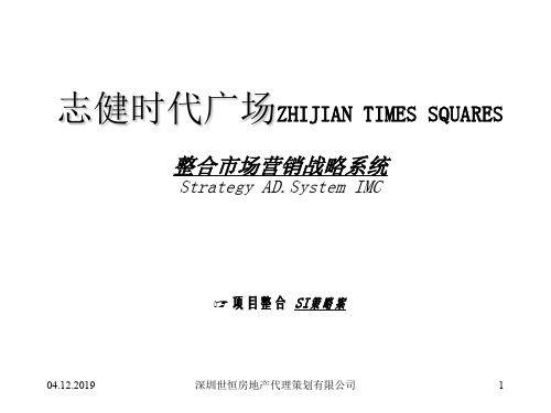 某时代广场整合市场营销战略系统(ppt 14页)