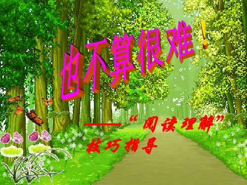 小学语文阅读指导课精品PPT课件