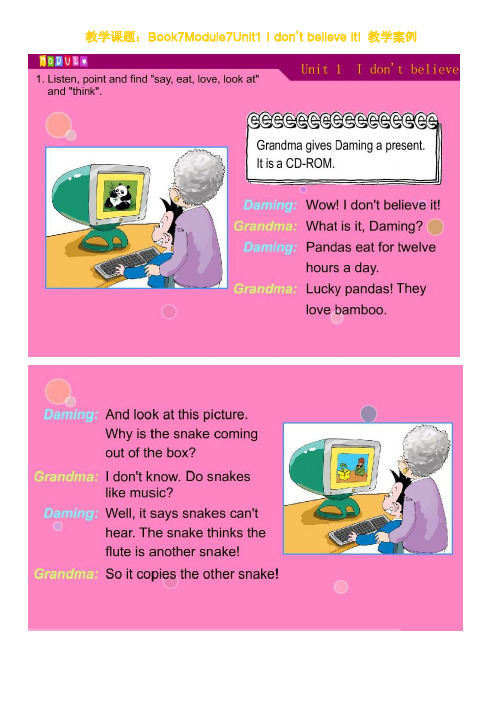 Book7Module7Unit1 I don’t believe it!
