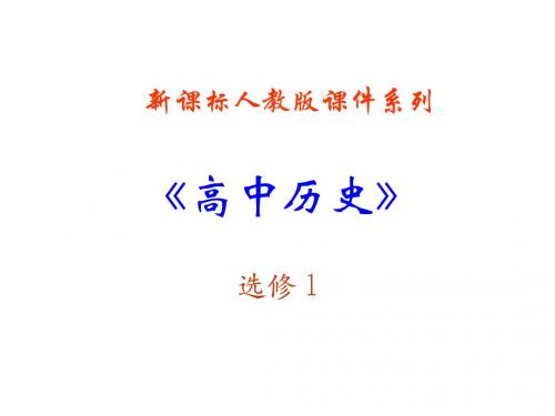 41《社会危机四伏和庆历新政》PPT课件(新人教选修1)