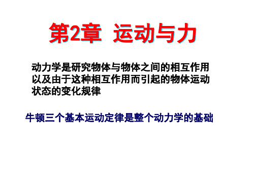 高中物理奥林匹克竞赛——2章-运动与力(共76张ppt)