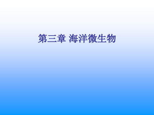 第三章海洋微生物-新课件
