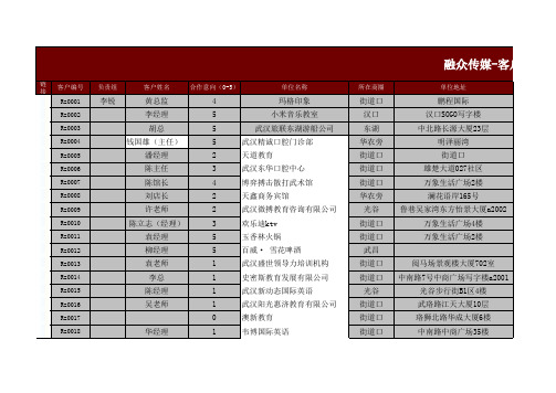 合众巨力-客户数据表