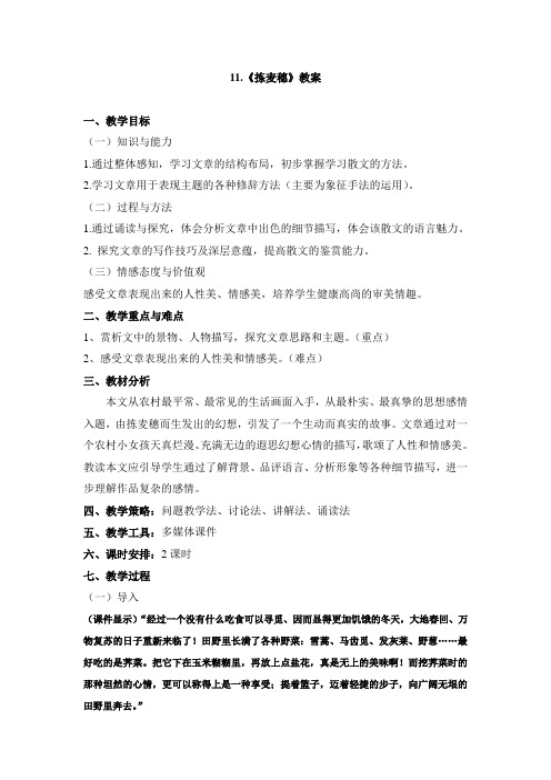 《拣麦穗》教案