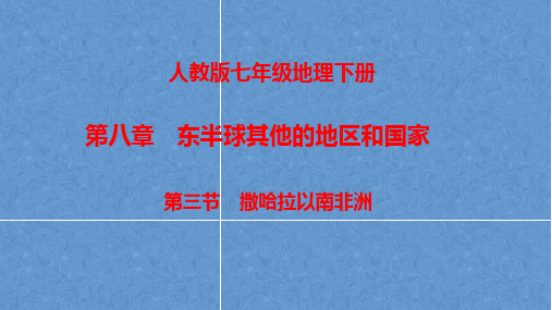 人教版七年级地理下册第八章第三节 撒哈拉以南非洲