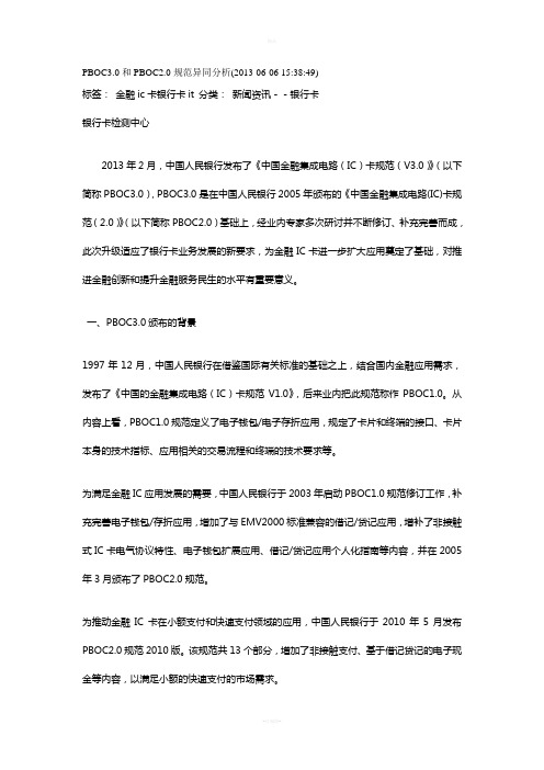 PBOC3.0标准IC卡