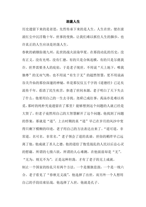 坦荡人生