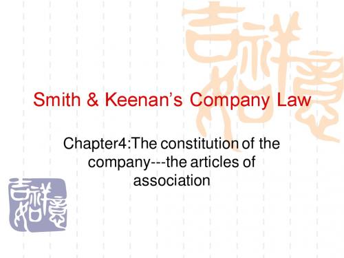 Smith & Keenan’s Company Law4