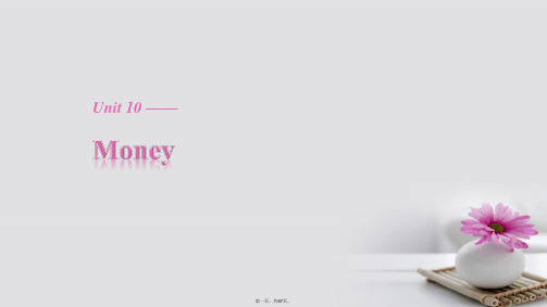 高中英语Unit10MoneyPeriodOne课件北师大版必修408061112