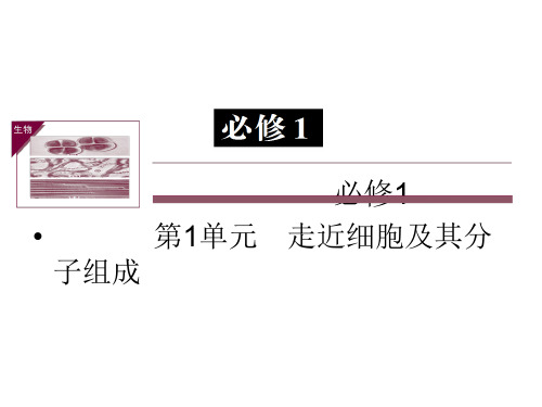 【状元之路】2014高考生物(新课标通用版)一轮复习第1讲 走近细胞(59PPT)