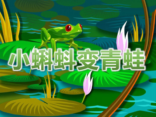 《小蝌蚪变青蛙》幼儿园PPT课件doc资料