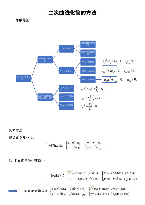 二次曲线化简的方法