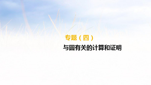 2019年中考数学专题：与圆有关的计算和证明
