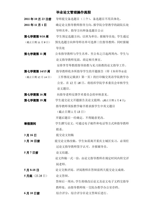 论文指导流程
