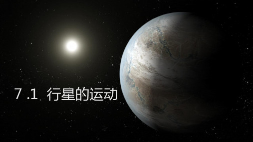 [优选]人教版高中物理史《行星的运动》PPT幻灯片