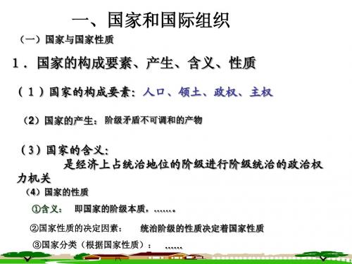国家和国际组织