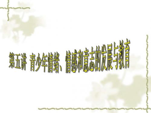 第五讲情感和意志