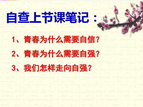 道德与法治青春有格完整版PPT(部编版)1