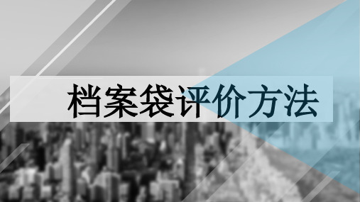 档案袋评价