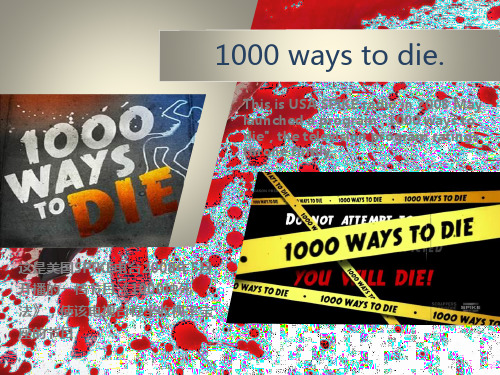 1000种死法 英语ppt duty report