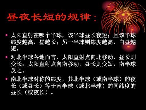 正午太阳高度的变化及计算   特别专题