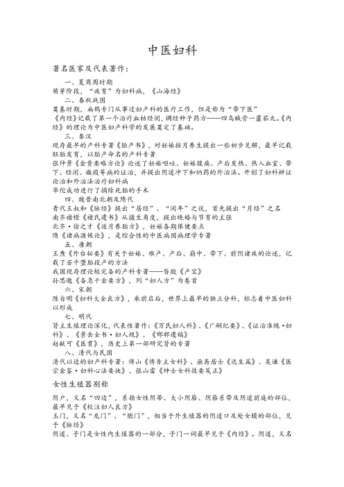中医妇科