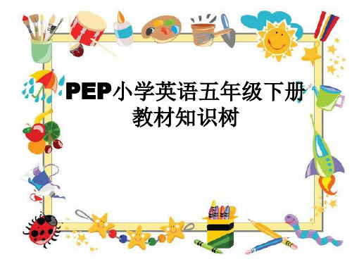 人民教育出版社五年级下英语知识树