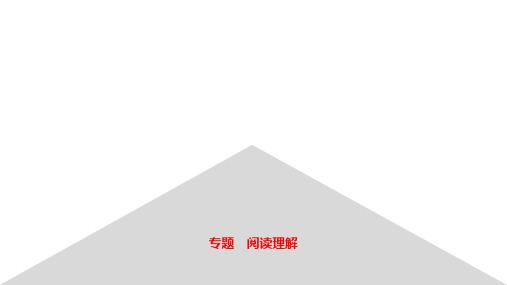 【中考英语专题讲座】  阅读理解