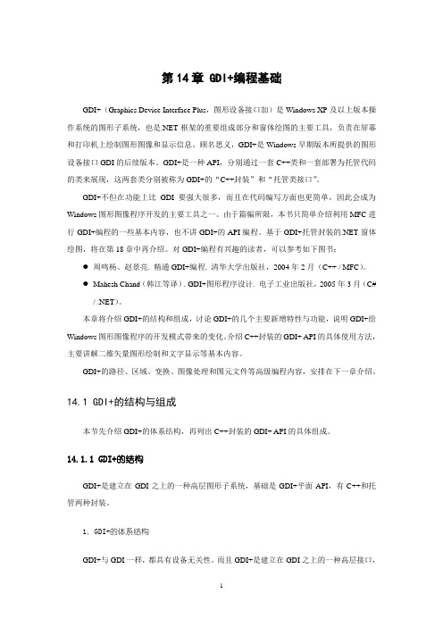 14GDI+编程基础(windows 编程技术)