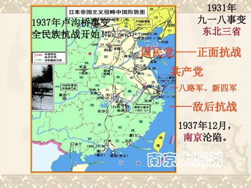 八年级历史上册 第四单元 第19课 把我们的血肉筑成新的长城课件 北师大版