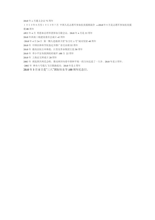 2010周年大事(2)