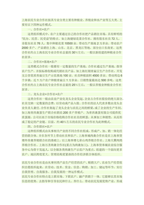 合作社运营模式