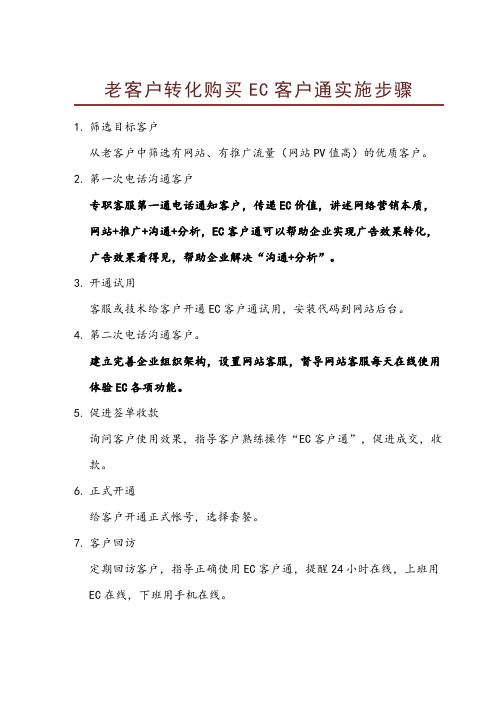 EC销售步骤
