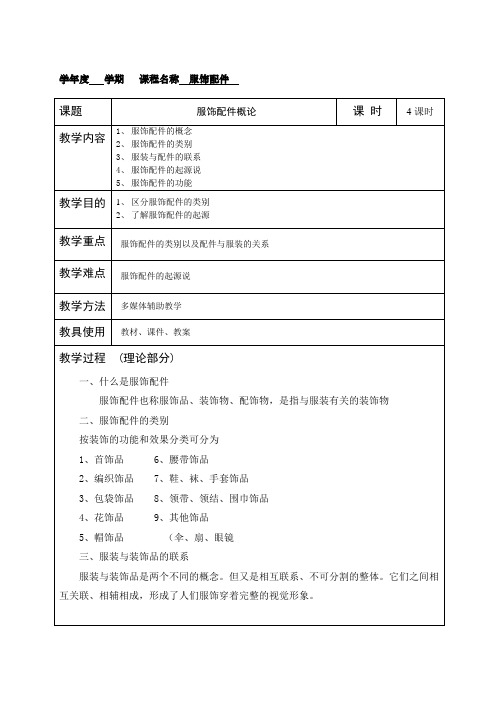服饰配件