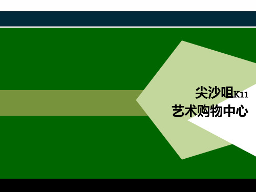 香港尖沙咀K11艺术购物中心案例分析报告