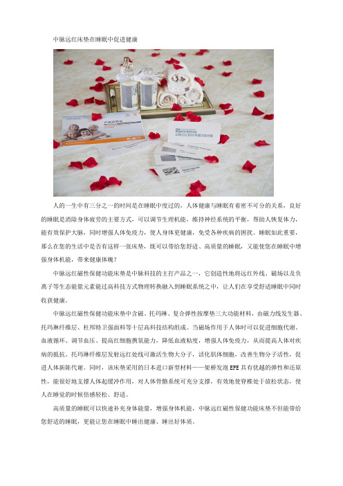 中脉远红磁性保健功能床垫 在睡眠中促进健康