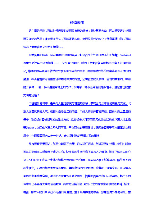 触摸都市