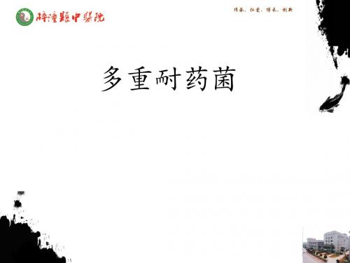 多重耐药菌的防控措施 (1)