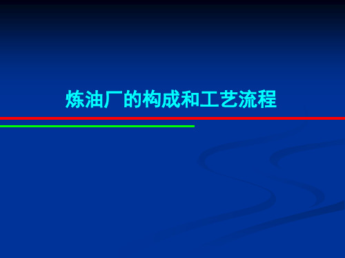 炼油厂的构成和工艺流程(PPT)