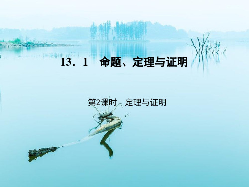 定理与证明PPT教学课件