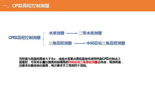 高铁CPIII高程控制测量精选全文