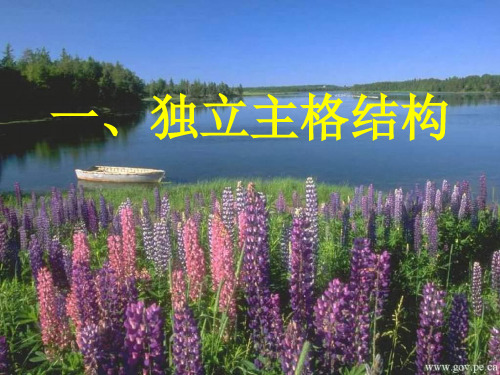 With结构,独立主格,分词