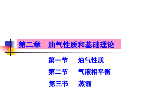 第二章+油气性质和基础理论