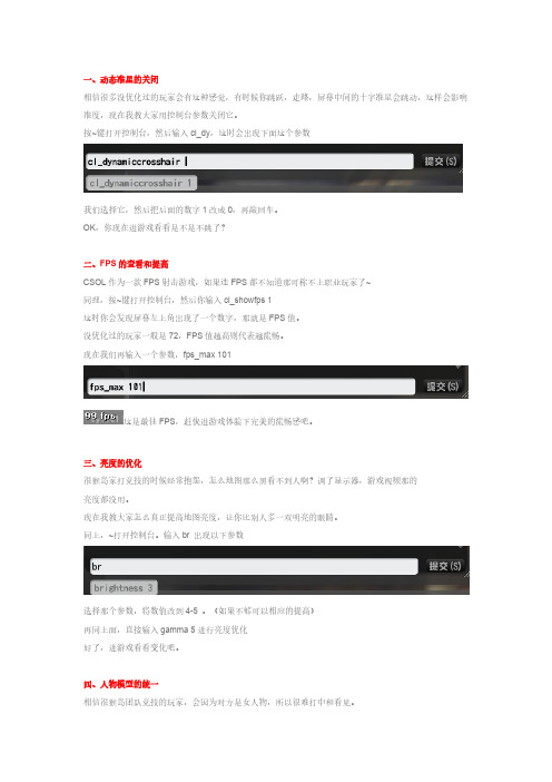 【VIP专享】反恐精英Online FPS 优化大全