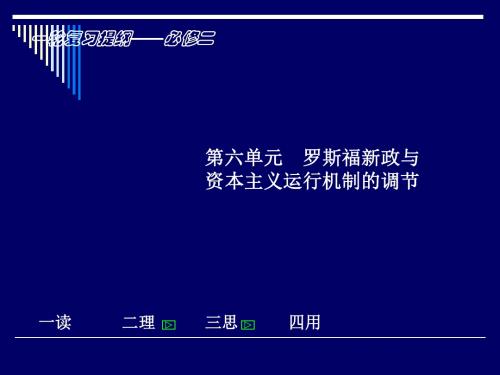 罗斯福新政与资本主义运行机制的调节ppt 人教课标版