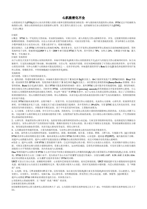 心肌致密化不全
