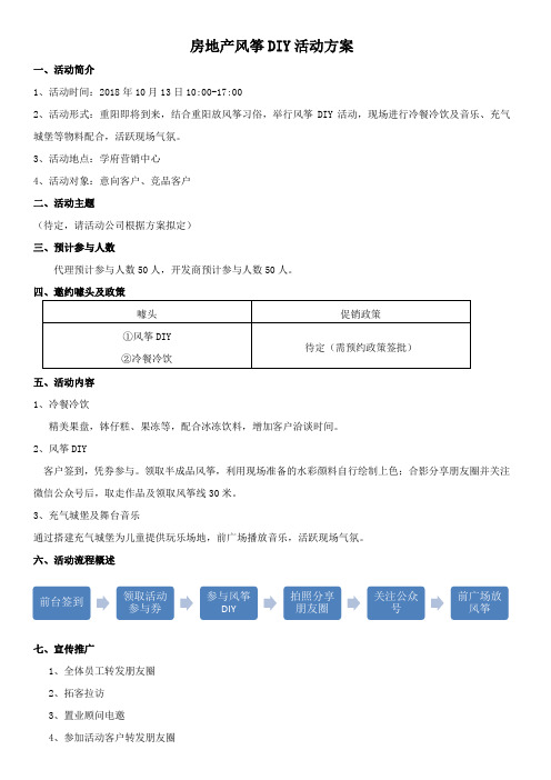 房地产风筝DIY活动方案