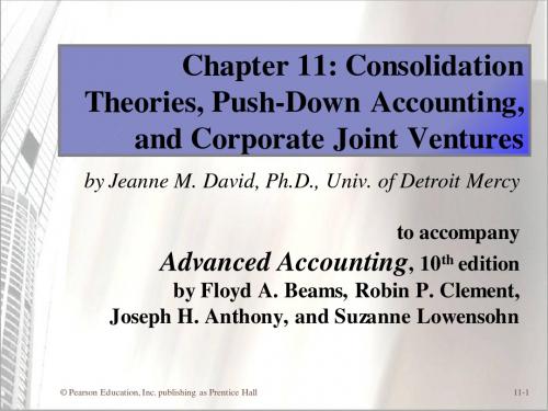 Advanced Accounting - Ch11